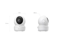 Ezviz Smart Home WiFi Camera Pan & Tilt 3MP 4mm Lens, Viewing Angle:82° (Horizontal), 48° (Vertical), 98° (Diagonal), 3D DNR, WDR, H.264/H.265, Smart Color Night Vision, 1xRJ45 10/100, Auto-Tracking, Motion/Human Shape Detection, Type-C 5V1A [EZVIZ CS-C6N-R105-1L3WF]