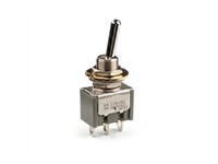 3PDT ON NON (ON) 3A 250VAC 10,5mm BAT 8,9MM Threaded Bushing with Keyway Silver Contact Solder Lug [M2035SS1W01]