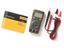 PALM-SIZED COMPACT DIGITAL MULTIMETER , MEASURES 600VAC/DC , 10A AC/DC , 40M RESISTANCE, DIODE , 1000uF CAPACITANCE,  DATAS HOLD 6000 COUNTS , 100KHz FREQ & DUTY CYCLE , BACKLIGHT 142X69X28mm [FLUKE 107]