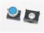 Push Button Actuator Switch Illuminated Latching • Blue Raised Lens • Metallic Silver 30mm Bezel [P302LBS]