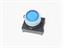 Push Button Actuator Switch Illuminated Latching • Blue Raised Lens • Blue 30mm Bezel [P302LBB]