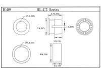 LED Holder Plastic STD 5mm (Holder + Ring) = CB-50 [LEDHP5]