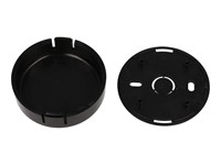 ABS Plastic Miniature Enclosure - Snap-Fit / Wall-Mount Round 60x20mm Unvented IP30 - Black [1551SNAP12BK]