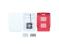Official Raspberry PI 5B Enclosure Red/White with Fan & Heatsink [RASPBERRY PI 5B ENCL+FAN RW]
