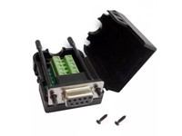 DB9 Female Solderless Connector. DB9 Female Breakout RS232 D-SUB Serial to 9-Pin Port Terminal Connector Breakout Board with Case and Thumb Screws [BDD DE9S THUMB SCREW D-SUB]
