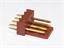 2.54mm Crimp Wafer in Brown • with Friction Lock • 4 way in Single Row • Straight Pins [CX4030-04A MOLEX]