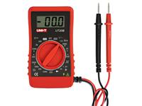 DIGITAL MULTIMETER POCKET-SIZE 300V AC/DC , 200MA DC , RESISTANCE 2000kΩ , DISPLAY COUNT 1999 , DIODE , INPUT IMPEDANCE FOR DC : AROUND 1MΩ [UNI-T UT20B]