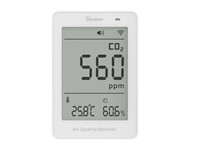 Wi-Fi/Matter CO₂ Monitor with NDIR Sensor, Reports CO₂, Temp, Humidity, 5 S Updates, USB-C Powered, Integrates with Matter Smart Home, Alerts on Thresholds, Data Logging [SONOFF SAWF-08P-AIRGUARD CO2 MON]