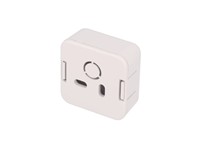ABS Plastic Miniature Enclosure - Snap-Fit / Wall-Mount 40x40x20mm Unvented IP30 - White [1551SNAP1WH]