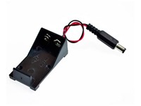 PP3-9V Open Battery Holder with DC Plug [BMT 9V BATTERY HOLDER+DC PLUG]