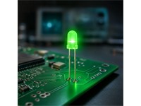 LED Diffused Dome 3mm Super Bright Green 40MCD [L-934SGD]