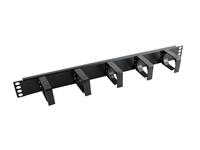 Excel 1u Cable Management Bar Black Plastic [EXN IT-100-586]