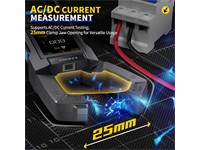 FNIRSI DMC-100 Digital Clamp Meter Multimeter 10 000 Counts, True RMS, 600A Curve Recording Rechargeable AMP Meter, Measures NCV, AC/DC Voltage Current, Continuity Capacitance Diode Resistance, Temperature [FNIRSI DMC-100 RMS AC/DC CLAMP]