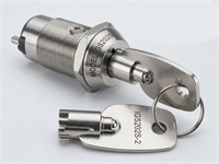 Key Switch Standard Round SPST Key Pull 2 4A OFF/ON 2T [IGS202S-2]