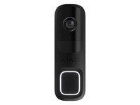 Video Doorbell 4MP 6M IR with Built-In AI, PIR Sensor for Motion Detection up to 4M, WiFi 2.4GHz, HDR, Two-Way Audio, Built-in Rechargeable Batt Li-on 6000mah, RES:2560x1440, PSU:12/24VDC, H2.64, FREQ:868MHz, Tamper Alarm, IP54 [AJAX DOORBELL BLK]