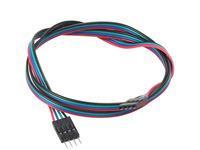 (Pack of 2) 4 Pin Male to 4Pin Female Connector on 70cm Cable. Can be used as RGB Connector as well [HKD 4P MALE/FEM JUMPER CAB 70CM]