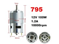 Voltage: DC12V -24V, No Load AMPS: 2.05A, No Load Speed: 12V(10 000RPM) - 24V(20 000RPM) [BMT 795 MOTOR 12-24V HI SPD/TORQ]