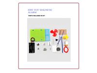 The Magnetic Alarm allows us to Learn the Principle of Magnetization Closure. When the Magnetic Object is Close to the Coil, the Coil will Generate Current, which will trigger the Alarm Device with High Decibel Sound. Battery Not Included [EDU-TOY MAGNETIC ALARM]