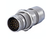 Circular Connector M23 Signal Panel Jam Nut Housing/Cable Clamp Male Thread. Cable OD 7-12mm [7486600000]