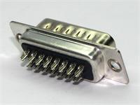15 way Male D-Sub Connector with Solder termination and Stamped Pins [DA15PE]