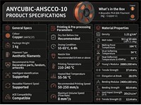 Anycubic PLA Silk Filament 1.75mm 1KG Copper [ANYCUBIC-AHSCCO-10]