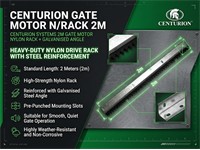 Centurion Systems 2m Gate Motor Nylon Rack + Galvanised Angle [CEN GATE MOTOR N/RACK 2M]