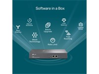 TP-LINK OMADA Hardware Controller, Quad-Core A72@1.2GHz, 2GB DDR4, 2x10/100/1000Mbps Ethernet Ports, 1xUSB3.0, 100-240VAC, Storage:2MB NOR Flash 8GB eMMC, Cloud Controller, 294×180×44mm [TP-LINK OC300]