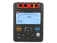 Insulation Resistance Tester 600V AC/DC Res Test Voltage 500/1000V/2500V, Auto Range Auto PWR OFF, Low Batt Indication, Data Storage18, Comparison, DAR, PI, USB Interface, LCD Backlight, Analogue Bar GRAPH30, Overload Indication, Timer [UNI-T UT512]