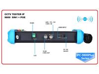 CCTV Tester 7" Touch Screen- 8MP Test, 5IN 1 AHD,TVI CVI, CVBS & IP Test Support 4K and H.265, ONVIF, with POE Output, Built in WiFi, HDMI INPUT AND OUTPUT ,12V2A DC Output. PTZ Controller 8GB SD Card Included,( TESTS IP+AHD+TVI+CVI+Analogue CCTV.) [CCTV TESTER IP 9800 5IN1 + POE]