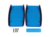 ABS Enclosure 147 mm x 89 mm x 25 mm Soft Side Black Translucent Blue [1553DTBUBK]