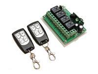 12V 4CH CHANNEL 315MHZ WIRELESS REMOTE CONTROL BOARD WITH 2X4 BUTTON TRANSIMITTERS [DHG 315MHZ 4CH RX+2 KEYFOB]
