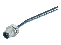 Circular Connector M12 A COD Male 8 Pole Screw Lock with Lead PG9 Fixing Thread IP68 [09-3481-00-08]