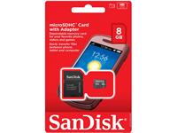 MICO SD CARD 8GB + ADAPTOR CLASS 10 48MB/s [MICRO SD CARD 8GB+ADPT-SANDISK]