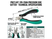 Side Cutter 125mm - Application: Copper 1,0mm Dia. (Material: S55C) [PRK 1PK-258A]