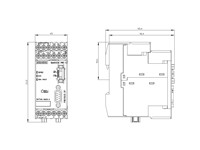 Basic Unit SIMOCODE Pro C, PROFIBUS DP Interface 12 Mbit/s, RS 485, 4I/3O Freely Parameterizable, Us: 110...240 V AC/DC, Input for Thermistor Connection Monostable Relay Outputs [3UF7000-1AU00-0]