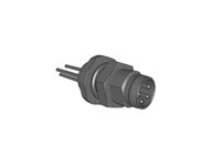 Circular Connector M8 Panel Male Front Fastened 4 Pole with Wires IP67 4A/30V [09-3421-86-04]