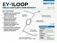 In-line Loop - Free Standing - Heavy Galvanized - Hardened {EY-1LOOP} [EF EY-1LOOP]
