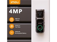 IMOU Doorbell 3 Kit - Video Doorbell: 1/3" CMOS 4MP 0.98mm Fisheye Lens, 360° Panoramic View, 5m IR, 5000MAH Rechargeable Batt , Pir+ Ai Human Detection, Two-Way Talk, 8x Digital Zoom, Chime as WiFi Repeater 240VAC, AI Package Detection [IMOU DB-3EP-4M0W-DS3]