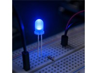 LED Dome Diffused 5mm Blue 1000mcd 30° 460NM [L-7113QBD-D]