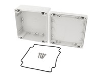 ABS Enclosure 120 X 120 X 60MM Grey Watertight IP66 Recessed Lid For Membrane Or Keypad For Indoor Use [1555NGY]