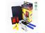 NETWORK TOOLKIT ESSENTIALS , INCLUDES RJ45 CRIMPER ,KRONE TOOL ,WIRE STRIPPER + NF-468B CABLE TESTER . ( REQUIRES 1X 9V BATTERY ,NOT SUPPLIED) [NF-1201 NETWORK TOOLKIT SET]