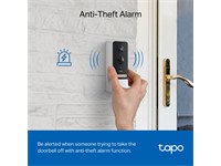 Tp-link Tapo Video Doorbell Camera With H200 Hub 2k 5mp , 2.1mm Lens , 850nm IR LED Up To 33ft , 1/2.7“Cmos , 3dnr/Wdr , Built-in-mic & Spkr , Micro Sd Card Slot Max:512gb , WiFi 2.4ghz , Built-in Rechargeable Batt , TCP/IP/ICMP , H2.64 , Ip64 [TP-LINK TAPO D230S1]