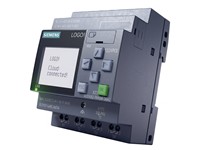 LOGO! 12/24RCE, Logic Module, Display Power Supply / I/O: 12/ 24 V DC/Relay, 8 Di (4 AI)/4 Do, Memory 400 Blocks [6ED1052-1MD08-0BA2]
