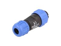 Circular Connector Plastic IP68 Screw Lock Male Cable End Plug 9 Poles 3A/125VAC 5-8mm Cable OD [XY-CC130-9P-II]