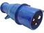 Industrial Straight Plug 2P+E 16A 220V 6H IP44. Blue IEC60309 (57304) "Wander Plug" [IP-17304]