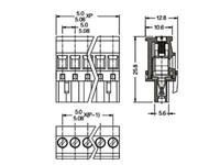 5.08mm Screw Clamp Pluggable Terminal Block • 8 way • 12A – 250V • Green [MRT3P5,08-8(9-16)E]