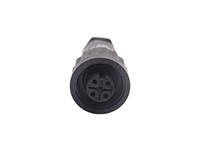 Circular Connector - RD24 Style Econo Series 4 Poles (3P+earth) Cable End Female Long Strain Relief Screw Term. 16A/400VAC. Cable OD 8,5mm. IP67 [CA3LD13ZK-E]