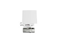 Wireless Waterstop with 15mm Thread, Freq:868.0~868.6MHz, 1/2" (DN15), Communication Rage:1100m (Open Space), Compatible with Cold & Hot Water Pipes, ShuT-Off Solenoid Valve, 4xCR123A, Max Pressure:10bar, Compatible: HUB 2 (2G/4G) HUB+, HUB2+ [AJAX WATERSTOP 1/2INCH]