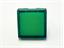 18x18mm Green Square Translucent Lens [T1818GR]