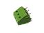 5mm Screw Clamp Terminal Block • 3 way • 10A - 250V • Straight Pins 45° •Green [COB5-3E]